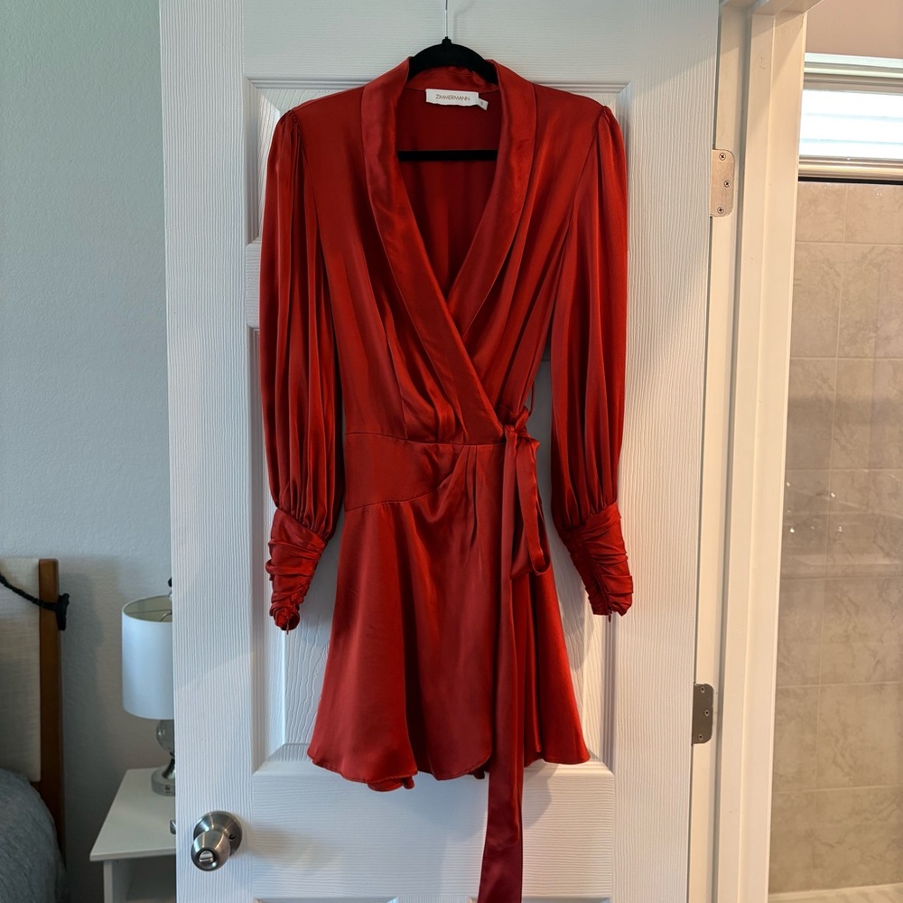 Zimmermann silk wrap dress